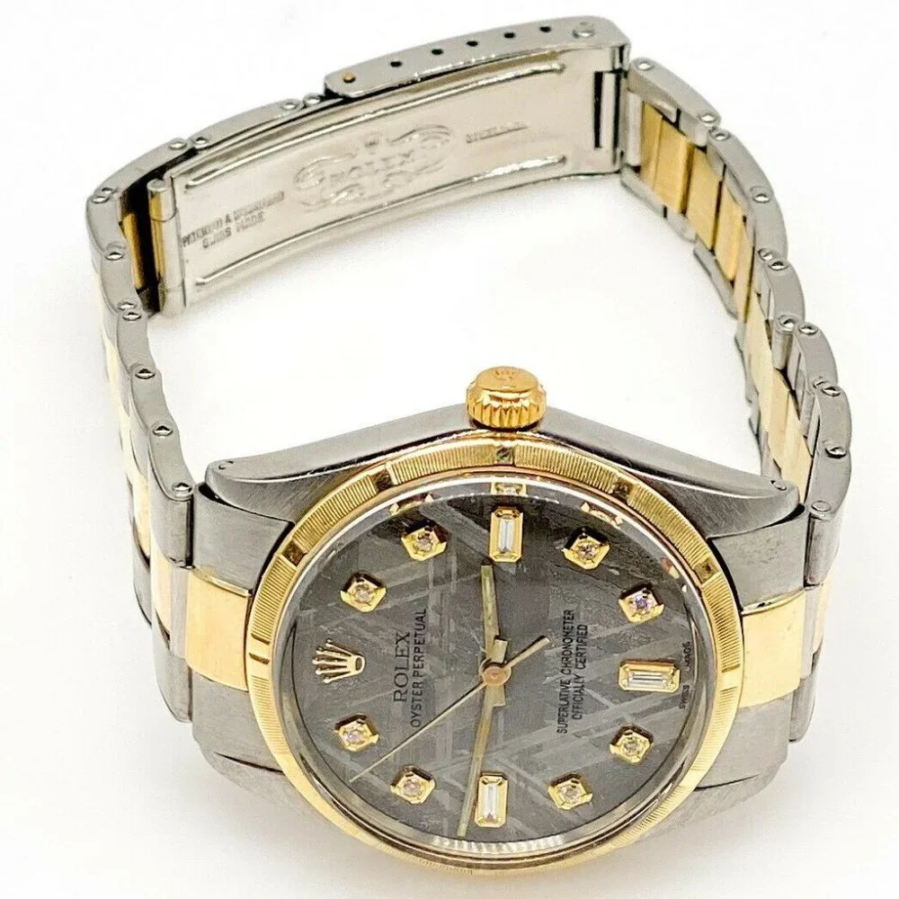 ROLEX 34MM VS G DIAMOND 18K GOLD OYSTER MEN'S!!!